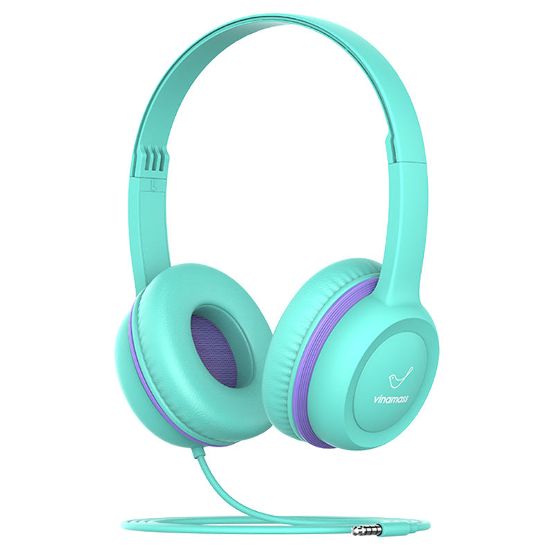 VINAMASS A63 Wired Kids Headphone Retractable Headband HiFi Music 85db Children Headset