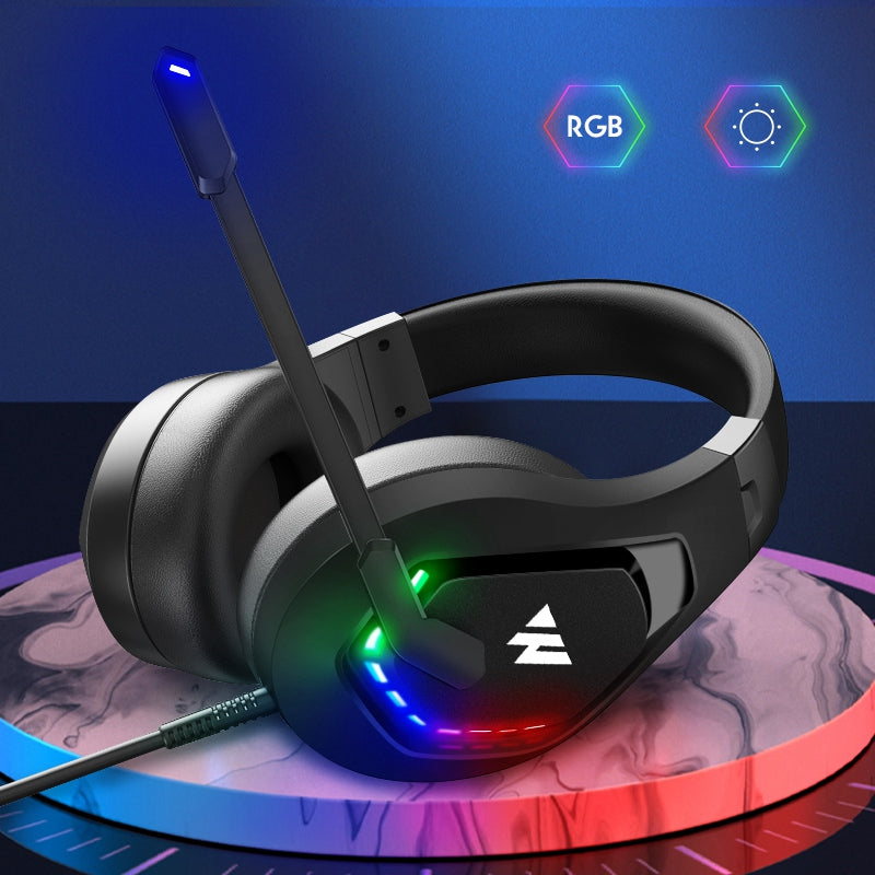 WINTORY M6 Wired Over-Ear Heavy Bass Stereo E-sports Headphone RGB LED Light Professional Gaming Headset