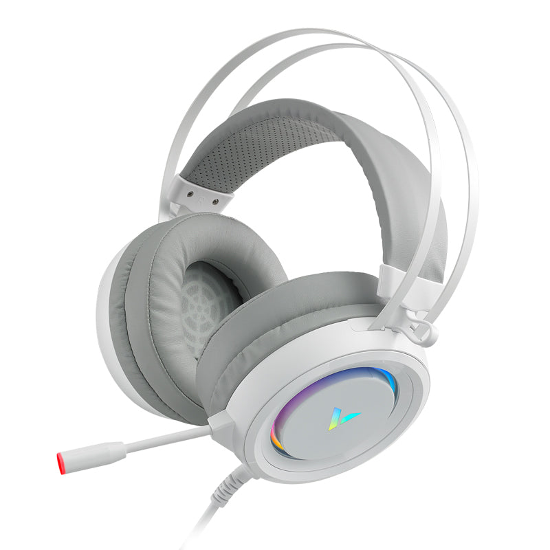 RAPOO VH500 7.1-kanálová USB kabelová e-sportovní sluchátka RGB Lehká počítačová herní sluchátka s dlouhým mikrofonem
