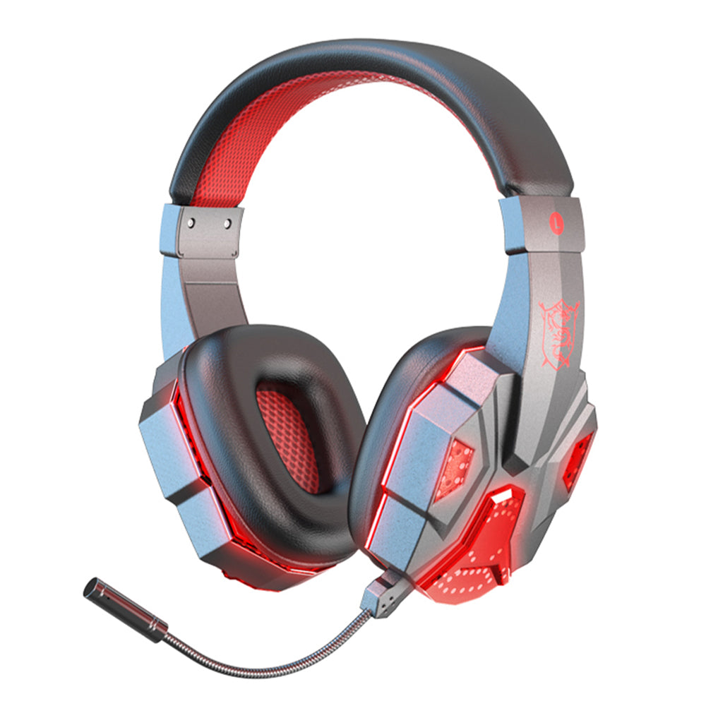 SY-T830 Wired Wireless Over-ear Headset LED Light Bluetooth Dual Mode Low Latency E-sports Gaming Headphone