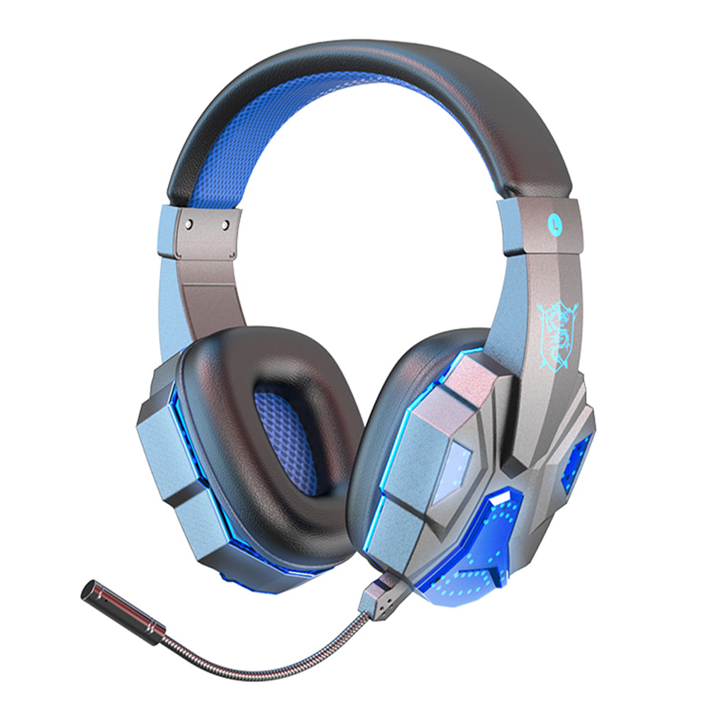 SY-T830 Wired Wireless Over-ear Headset LED Light Bluetooth Dual Mode Low Latency E-sports Gaming Headphone