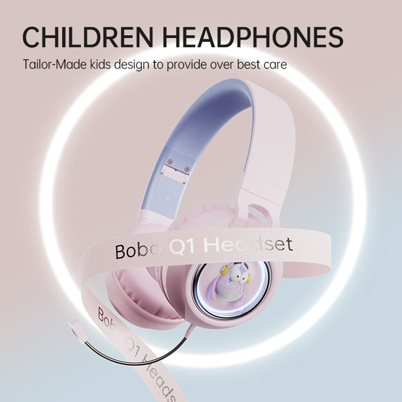 FINGERTIME Q1 BT5.3 Space Capsule Wireless Headset with Breathing Light Bluetooth Headphone for Kids