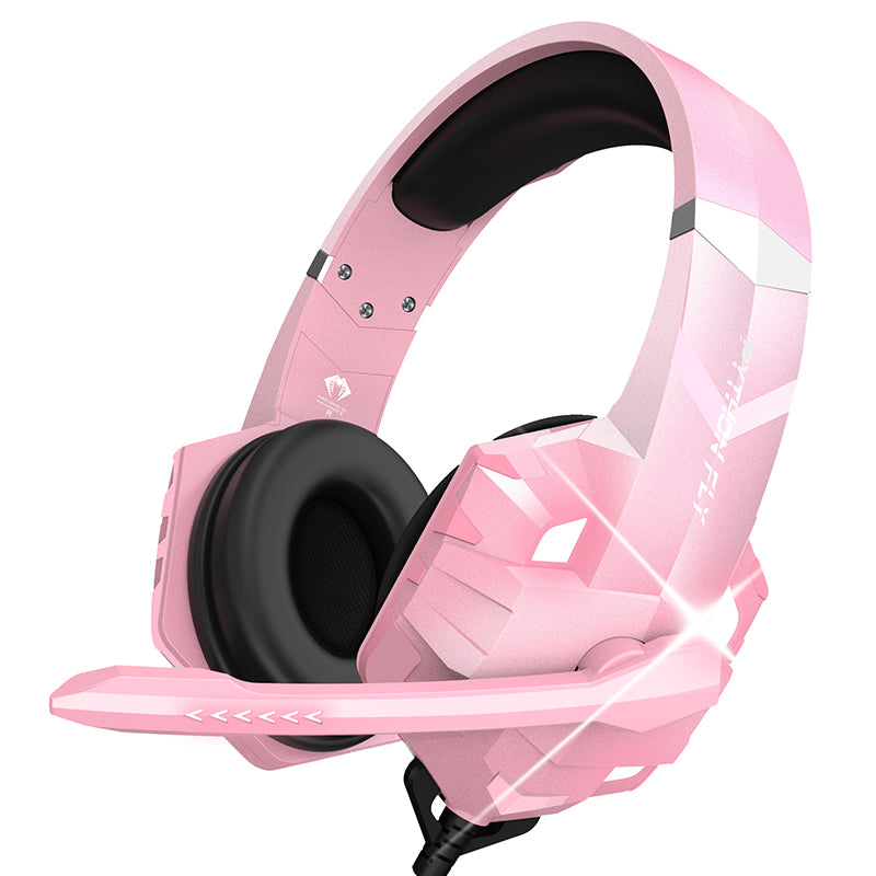 PYTHON FLY G9000MAX 3.5mm USB Wired Over-Ear E-sports Headphone 7.1 Surround Sound Computer Gaming Headset with LED Light