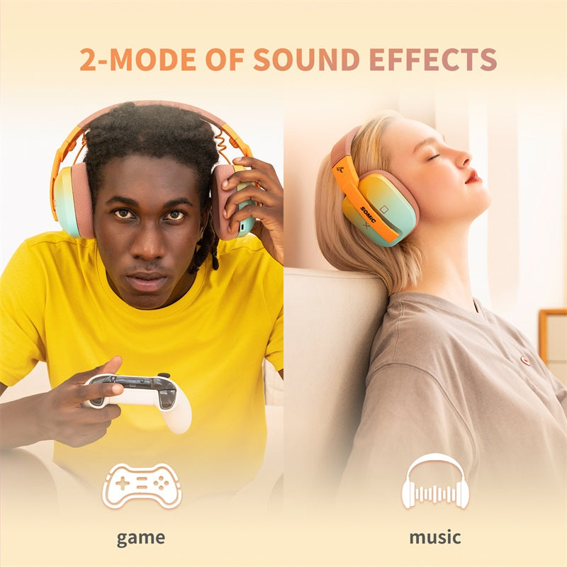 SOMIC G810 RGB Light Wireless Bluetooth Headset 3-Mode Low Latency Gaming Headphone