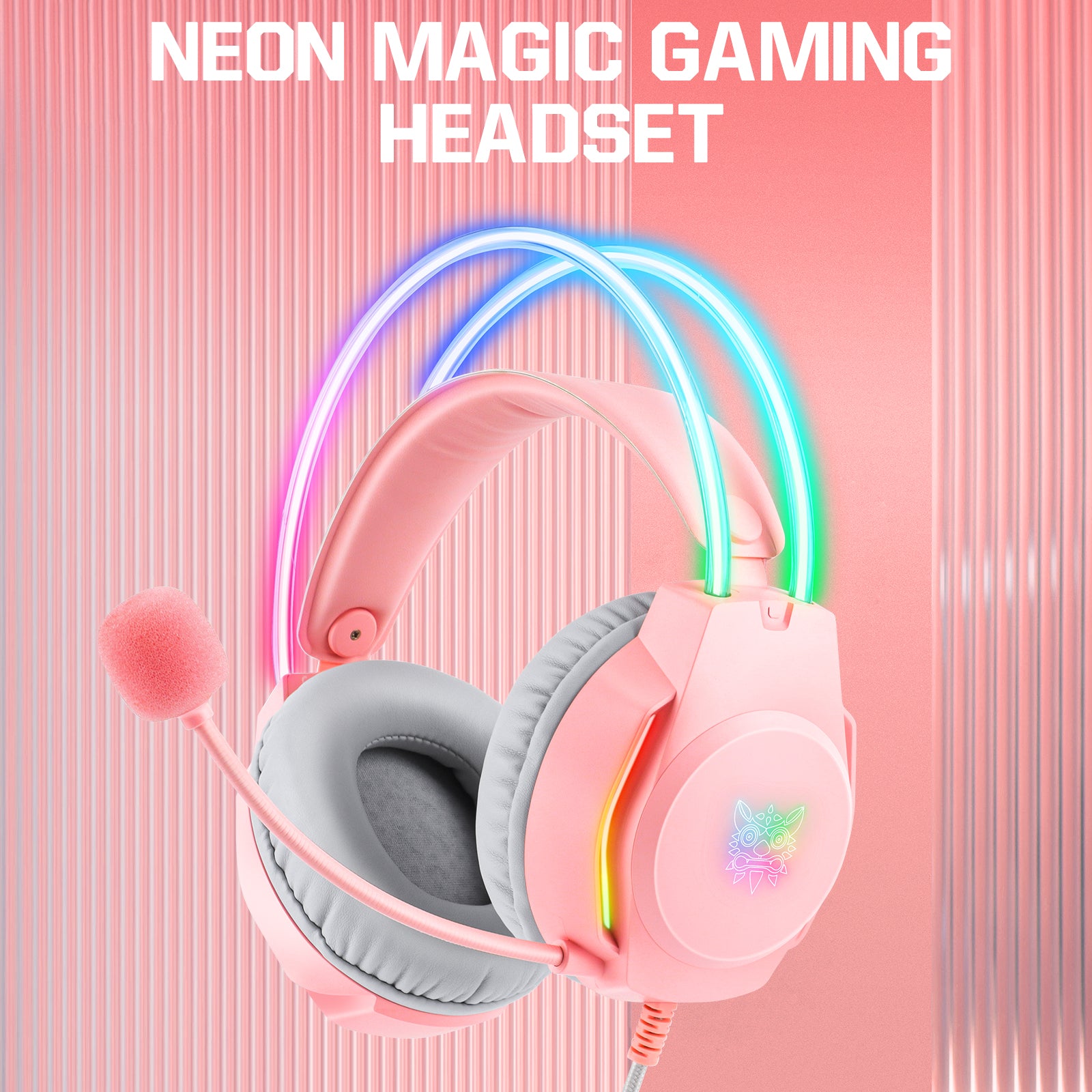 ONIKUMA X26 E-sports Gaming Headset with RGB Lighting Noise Reduction Wired Headphone
