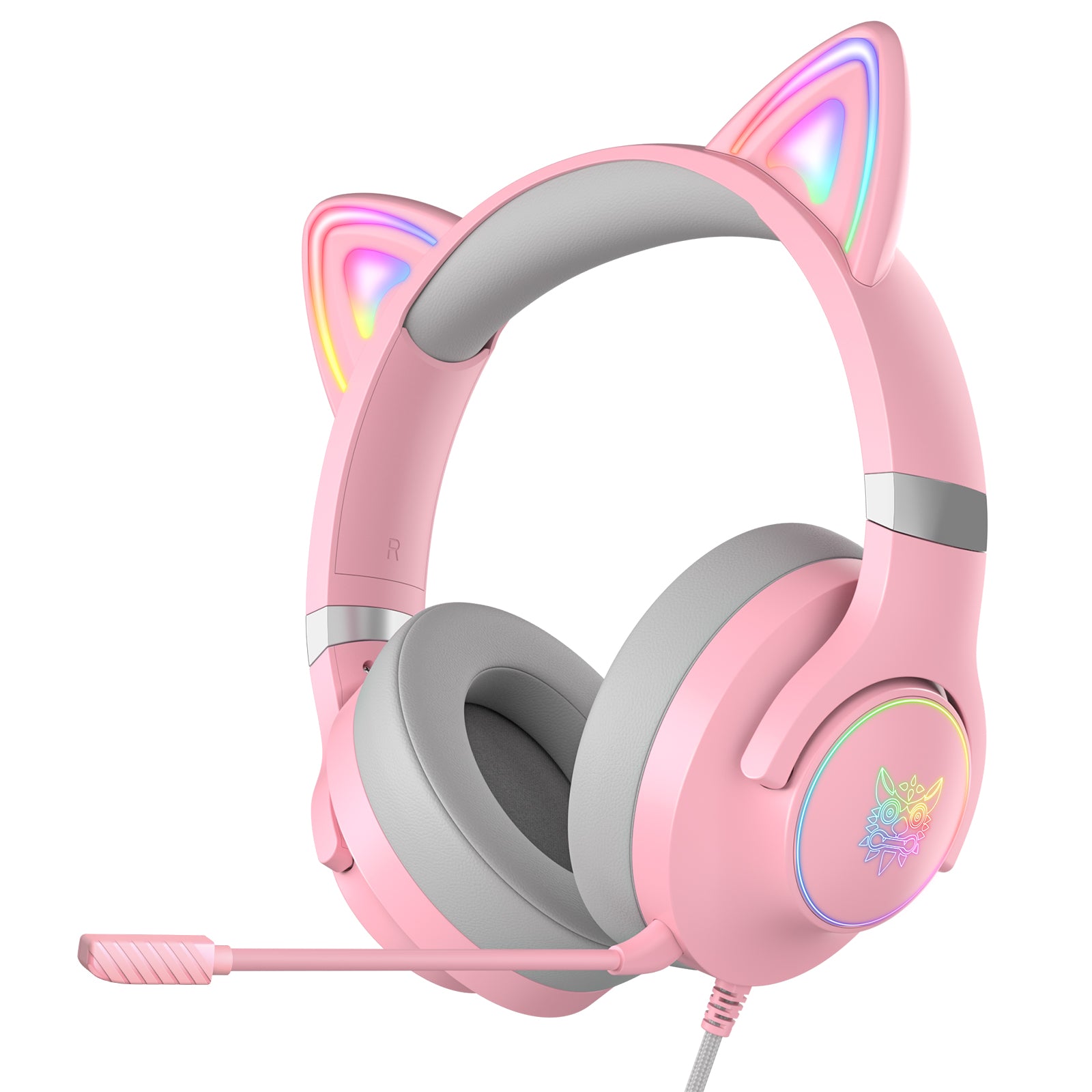 ONIKUMA X30 RGB Lighting Cat Ears Headphone HiFi Noise Reduction Gaming Headset