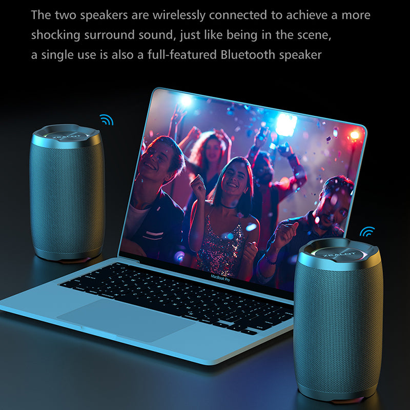 ZEALOT S49 Portable Rechargeable Bluetooth Speaker 20W Waterproof Heavy Bass Wireless Music Subwoofer