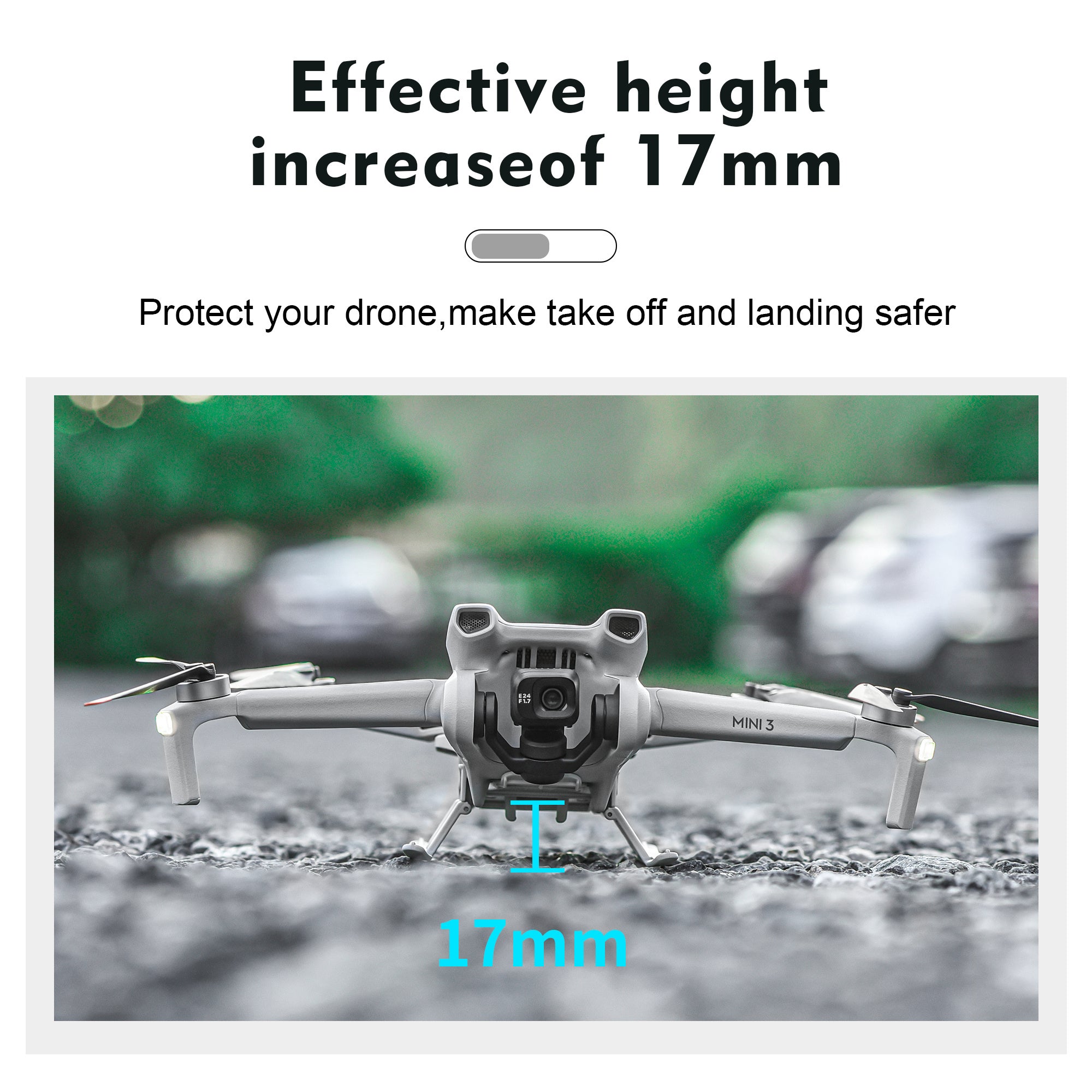 STARTRC 1114546 for DJI Mini 3 Foldable Landing Gear RC Drone Leg Support Protector