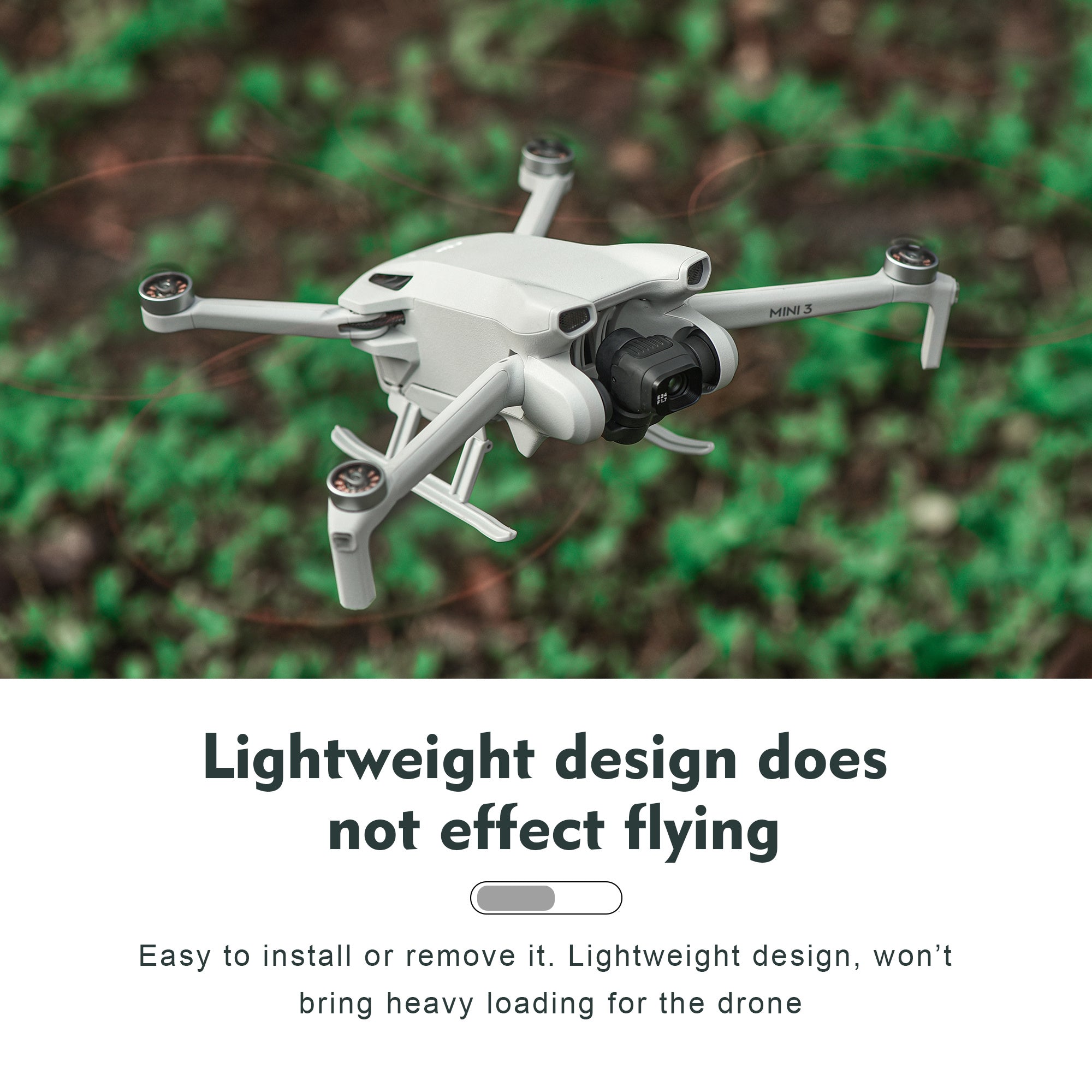 STARTRC 1114546 for DJI Mini 3 Foldable Landing Gear RC Drone Leg Support Protector