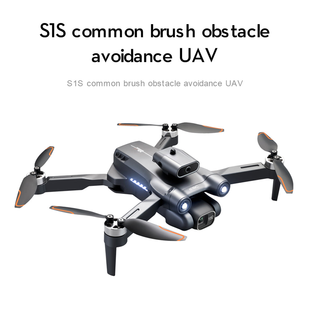LSRC-S1S 480P Folding RC Drone Obstacle Avoidance Aircraft Aerial Photography Brushless Aircraft with Headless Mode