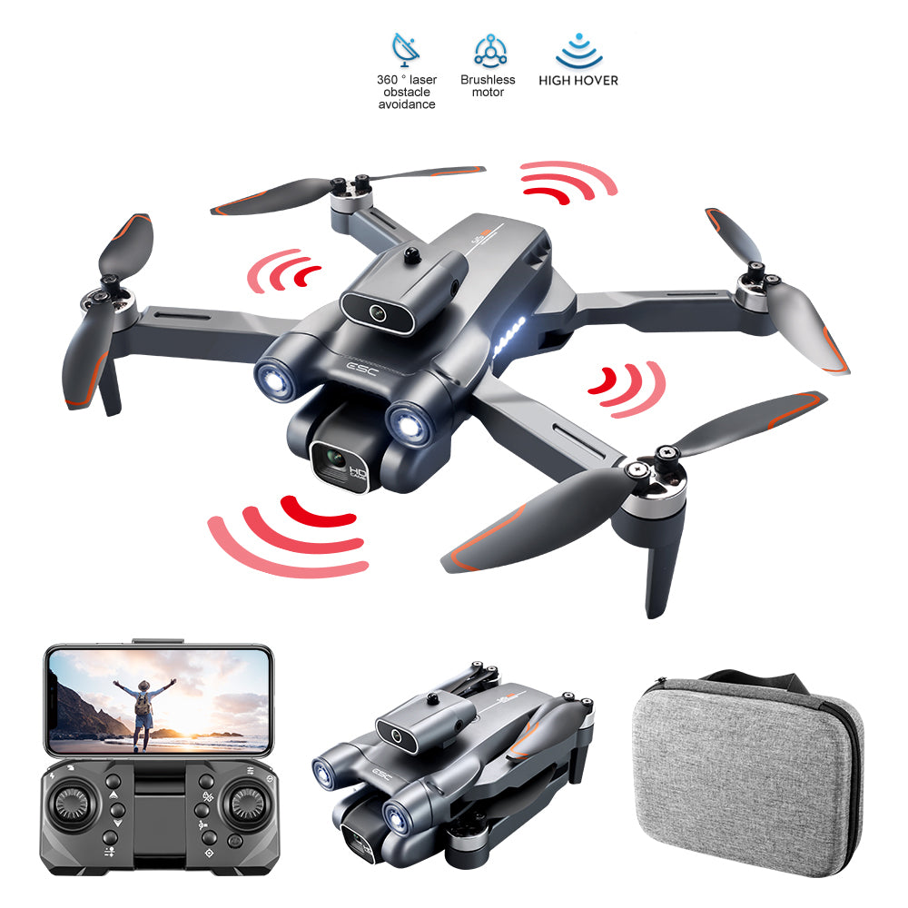 LSRC-S1S 720P Portable RC Aircraft Obstacle Avoidance Folding Drone Aerial Photo Brushless Aircraft with Headless Mode