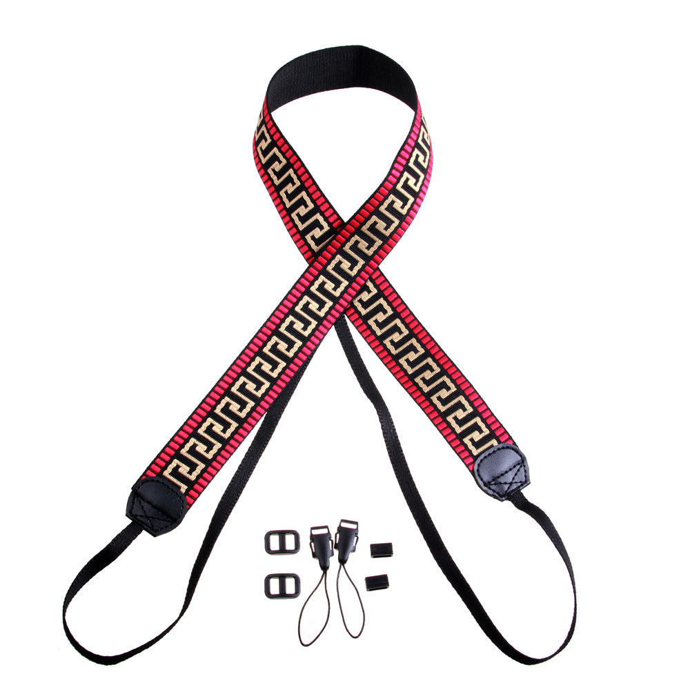 JN-CZ For Canon Sony Fujifilm Camera Shoulder Strap Colored Pattern Printing Hanging Rope Universal Camera Carrying Strap