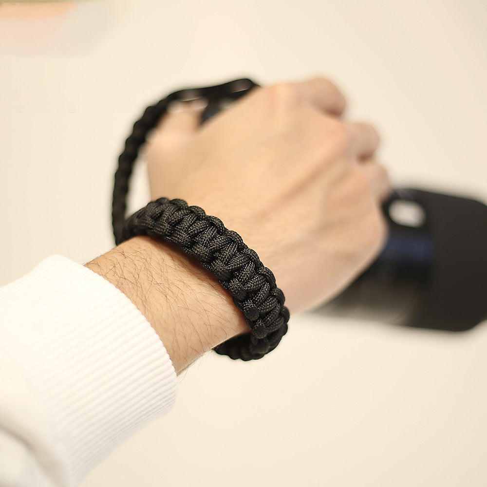 JN-BJ For Sony Fujifilm Camera Wrist Strap Wear-resistant Nylon Braided Quick Release Hand Strap for Convenient Carrying