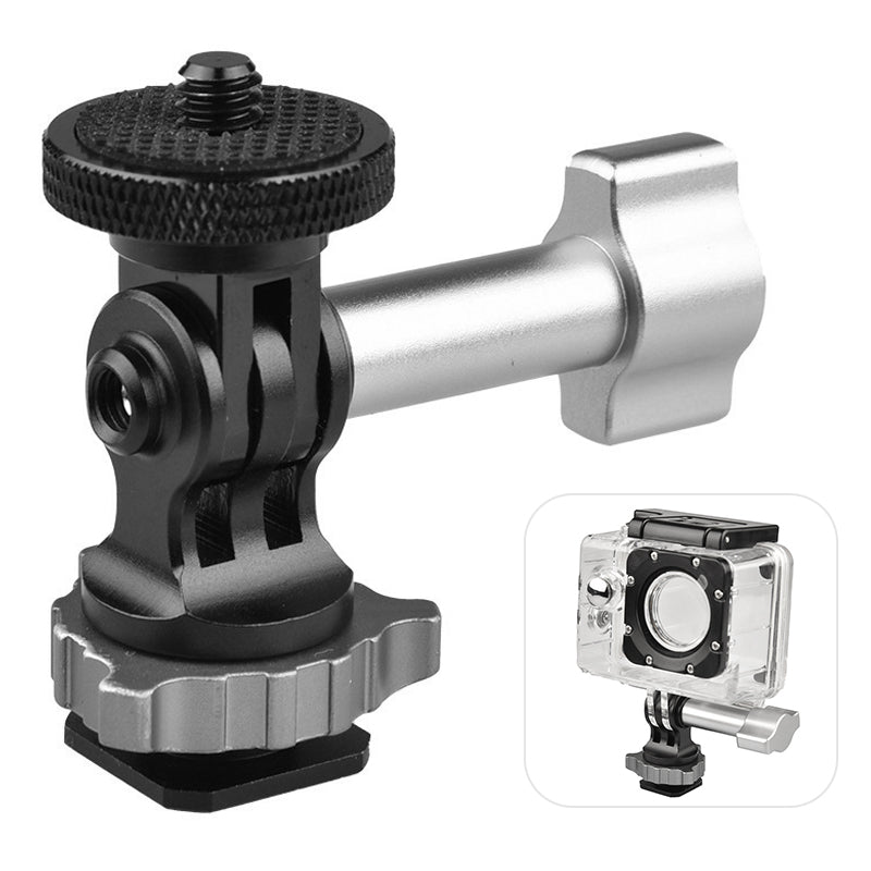 GH14 Action Camera Universal 1/4'' Full Metal Cold Shoe Hot Shoe Quick Release Clamp Adapter Base for GoPro 10/9/8/7