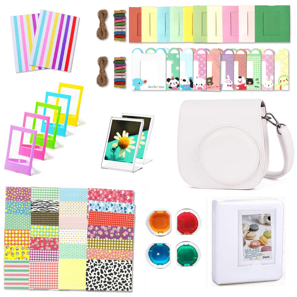 12-in-1 Instant Camera Accessories Kit for Fujifilm Instax Mini 11 Includes Bag Album and Other Items for Collecting Displaying Photos