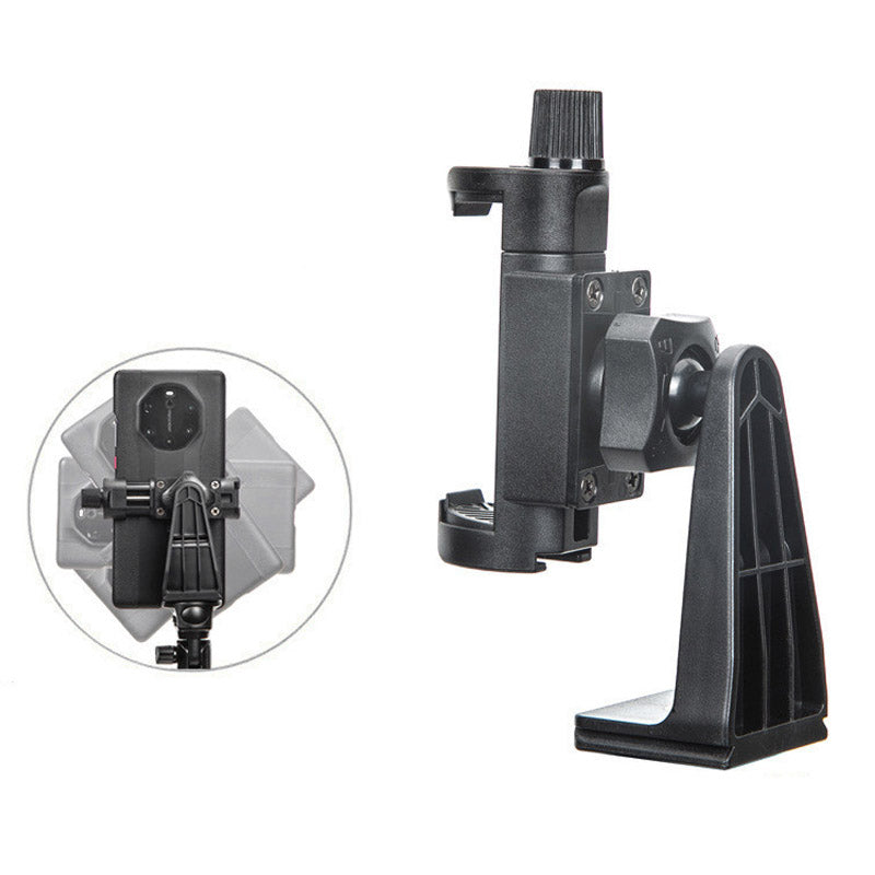 YUNTENG YCT-358 Tripod Mount Phone Holder Horizontal Vertical Phone Clamp with 1/4" Adapter Support 360-Degree Rotating