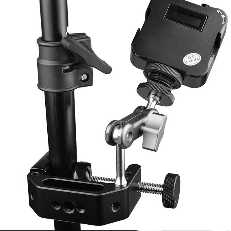 G-25 Universal G-Clamp 1/4'' and 3/8'' Thread Hole Quick Release Desktop Mount Holder Clip for Photo Photography