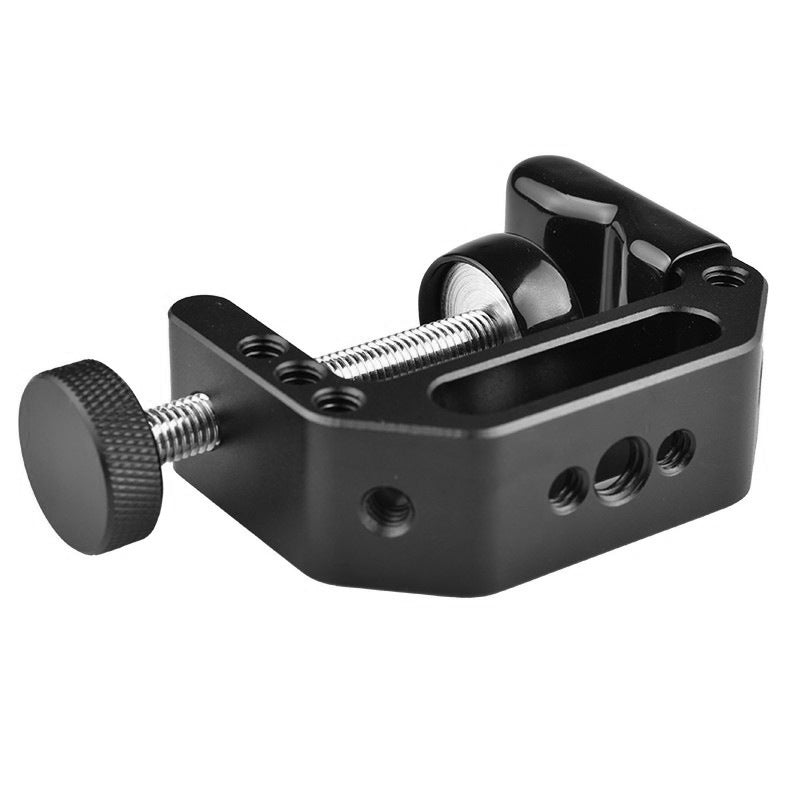 G-25 Universal G-Clamp 1/4'' and 3/8'' Thread Hole Quick Release Desktop Mount Holder Clip for Photo Photography