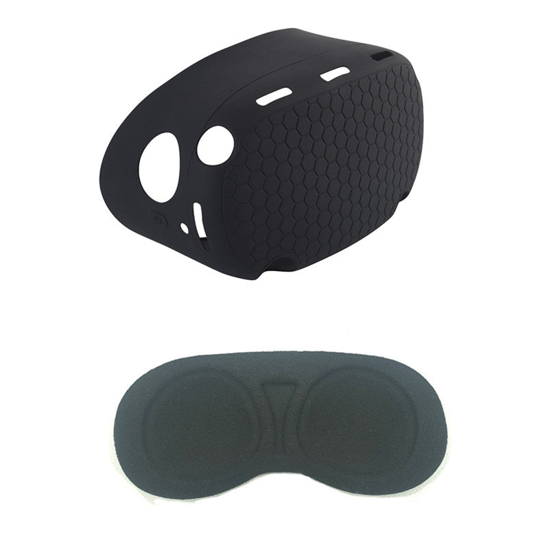 For Oculus Quest 2 VR Headset Silicone Protective Cover Skin Case with Eye Mask