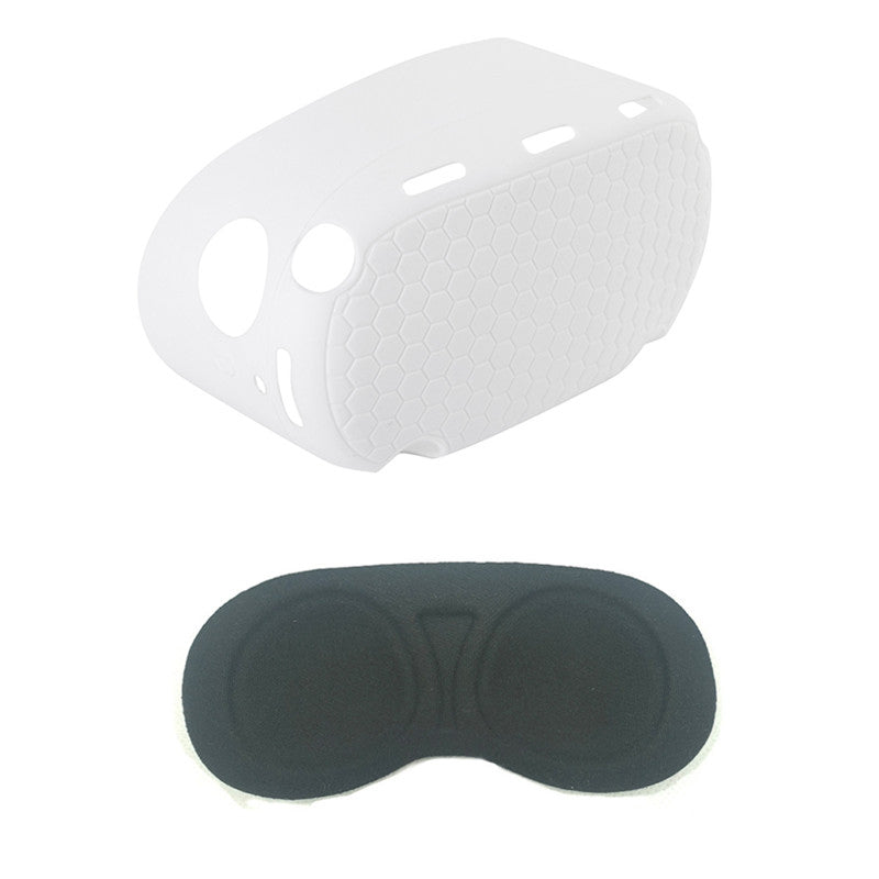 For Oculus Quest 2 VR Headset Silicone Protective Cover Skin Case with Eye Mask
