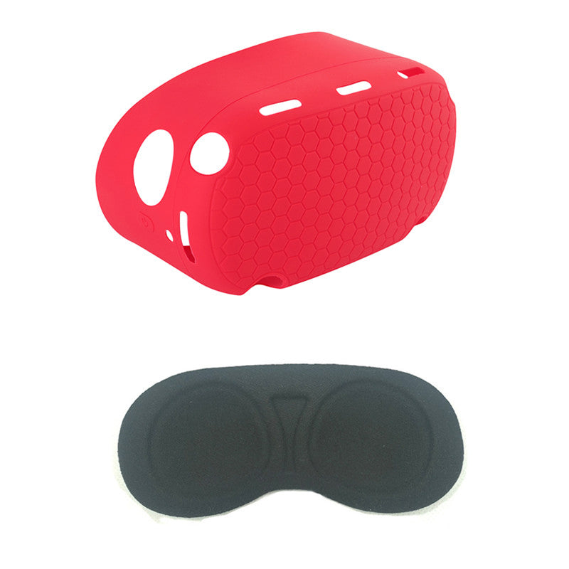 For Oculus Quest 2 VR Headset Silicone Protective Cover Skin Case with Eye Mask