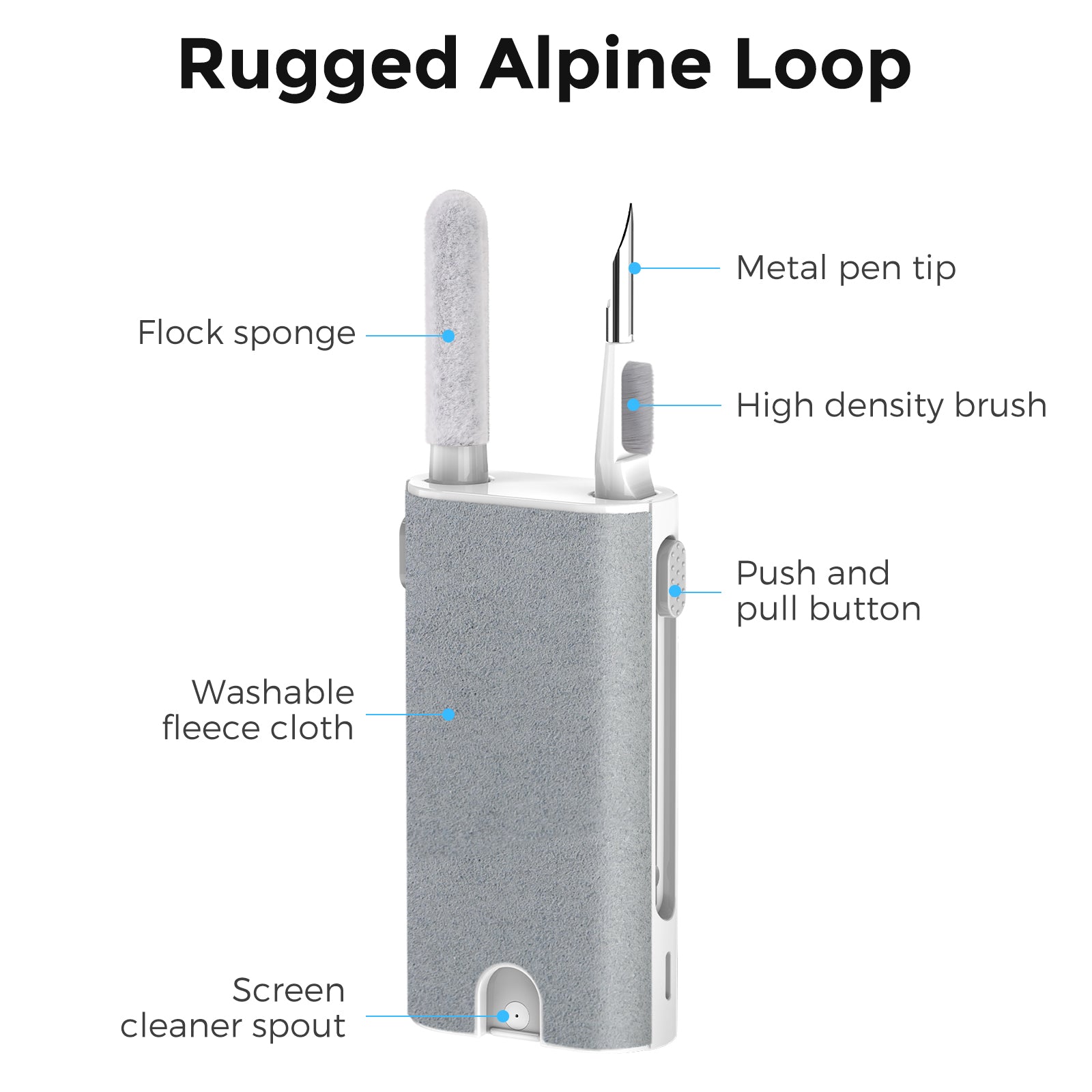 AHASTYLE WG92 Multi-Function Bluetooth Earphone Keyboard Cleaning Box Portable Camera Phone Tablet Cleaning Tool