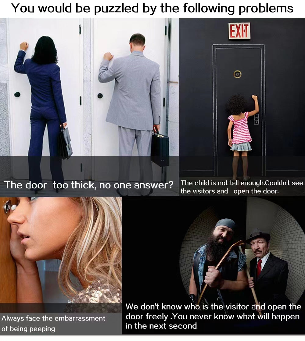 X1 4.3 inch Hidden Electronic Peephole Wide Angle Home Security Smart Door Peephole Viewer