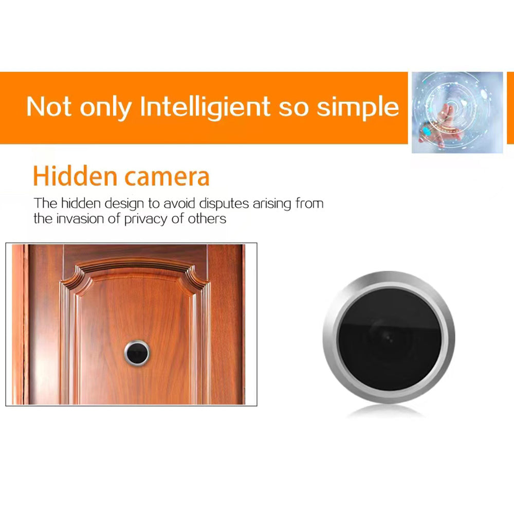 X1 4.3 inch Hidden Electronic Peephole Wide Angle Home Security Smart Door Peephole Viewer