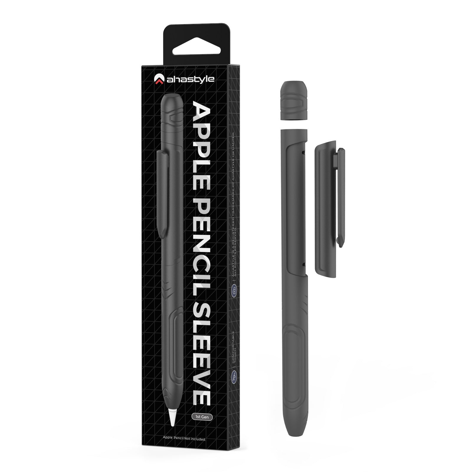 AHASTYLE PT141 Silicone Sleeve for Apple Pencil (1st Generation) Stylus Pen Case Shockproof Protective Cover