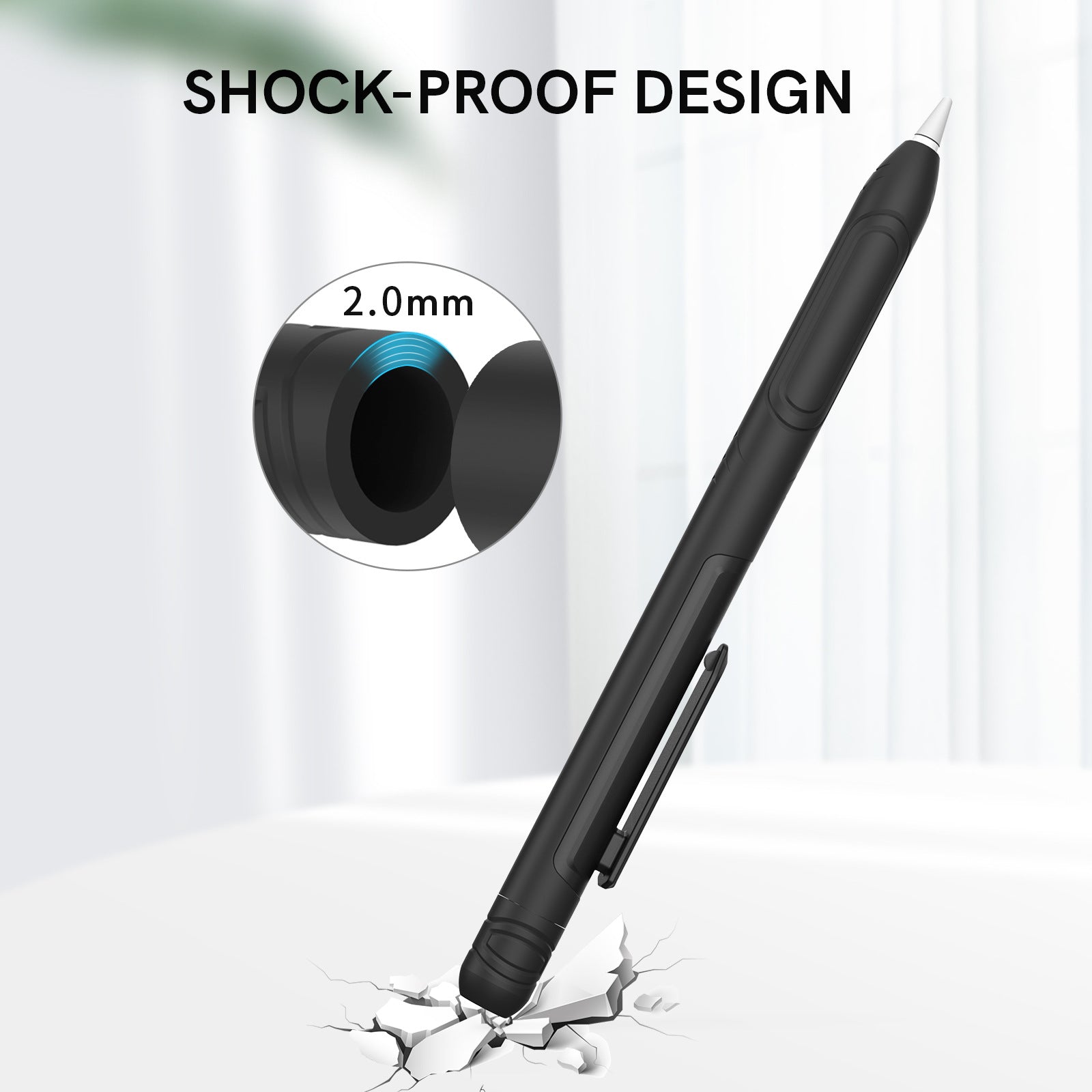 AHASTYLE PT141 Silicone Sleeve for Apple Pencil (1st Generation) Stylus Pen Case Shockproof Protective Cover