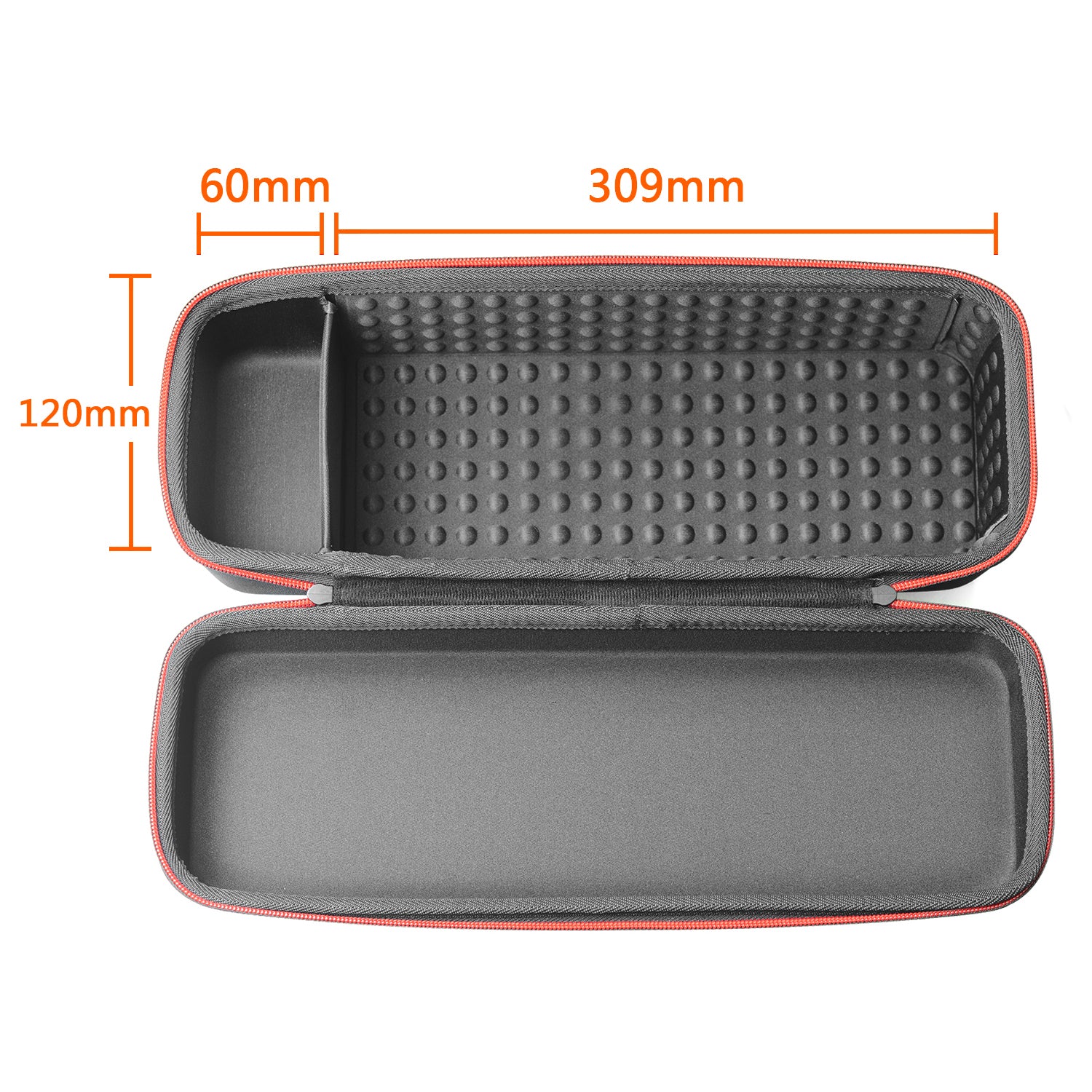 For Samsung The Freestyle Nylon+EVA Zipper Storage Bag Shockproof Projector Carrying Case