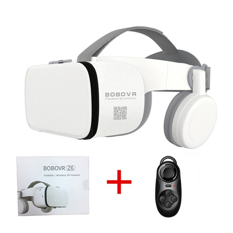 BOBOVR Z6 Bluetooth Wireless Headset Integrated 3D VR Helmet Glasses 032 Bluetooth Remote Control Set