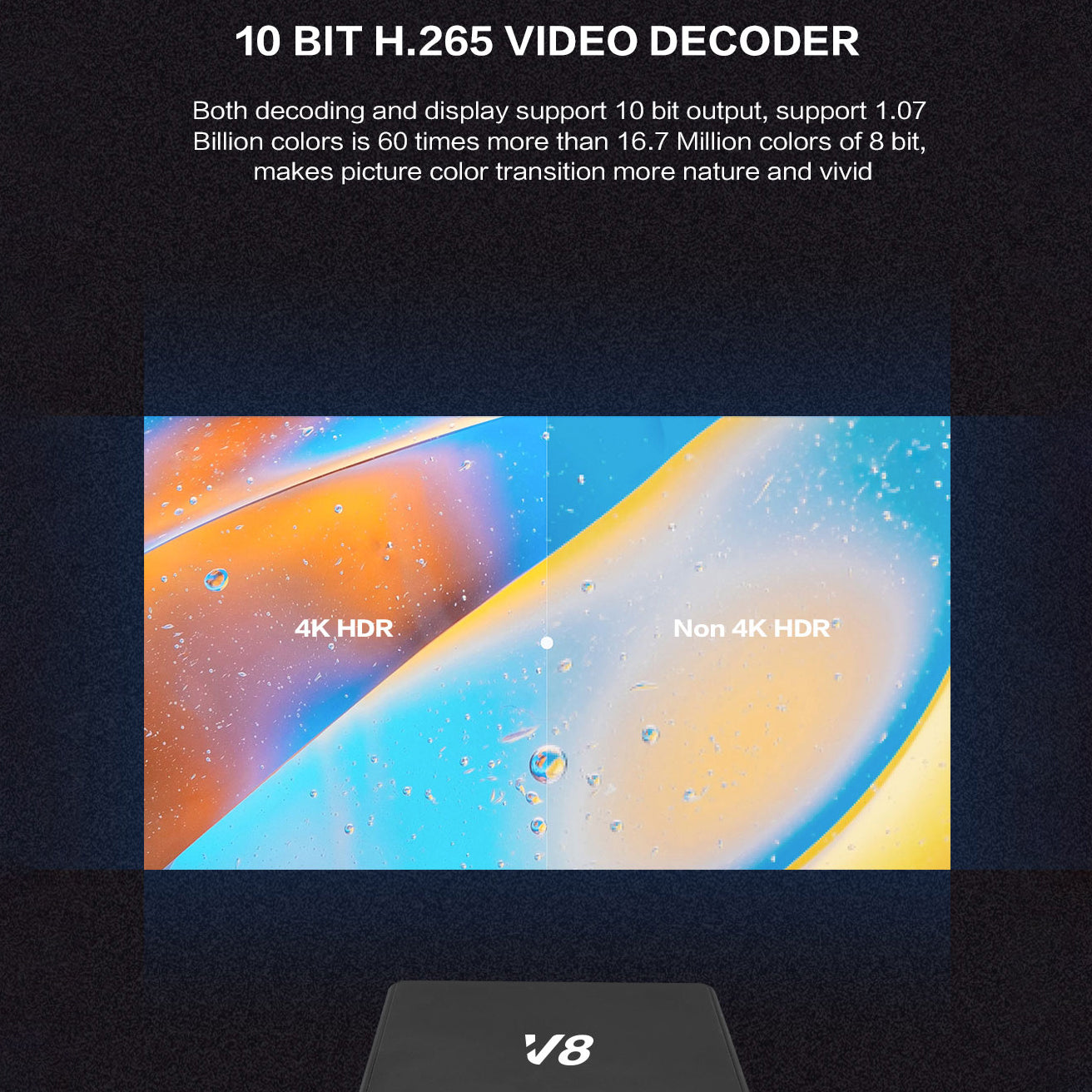 V8 Smart TV Box 4K Youtube Media Player 1 8GB Android 7.1 TV Box Wireless Set Top Box