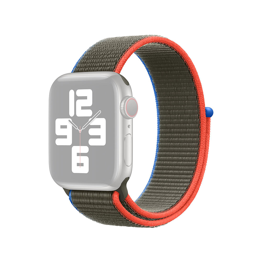 Nylon Closure Watch Band Replacement Strap for Apple Watch Series 9 8 7 41mm SE (2023) SE(2022) SE 6 5 4 40mm 3 2 1 38mm