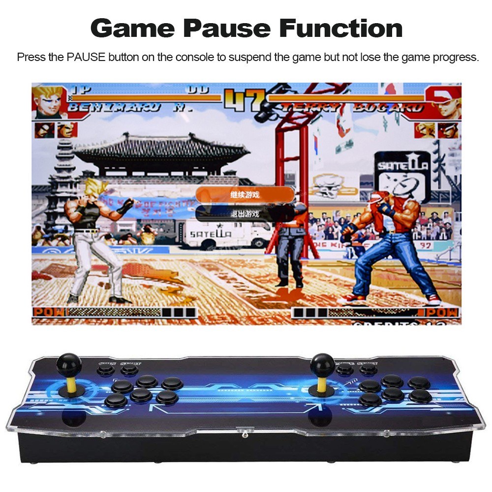 9S+ Arcade Console 2020-in-1 2 Players Control Arcade Games Station Machine Joystick Style 2 / EU Plug