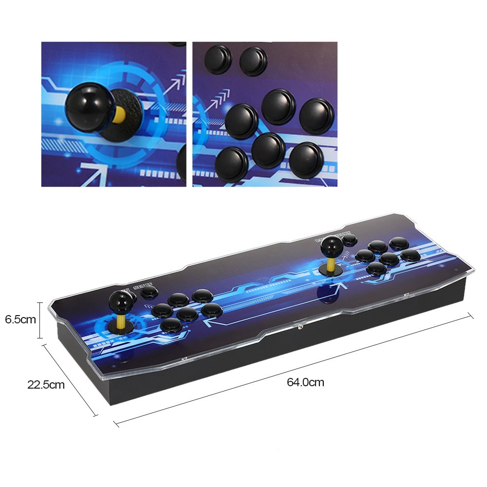 9S+ Arcade Console 2020-in-1 2 Players Control Arcade Games Station Machine Joystick Style 2 / EU Plug