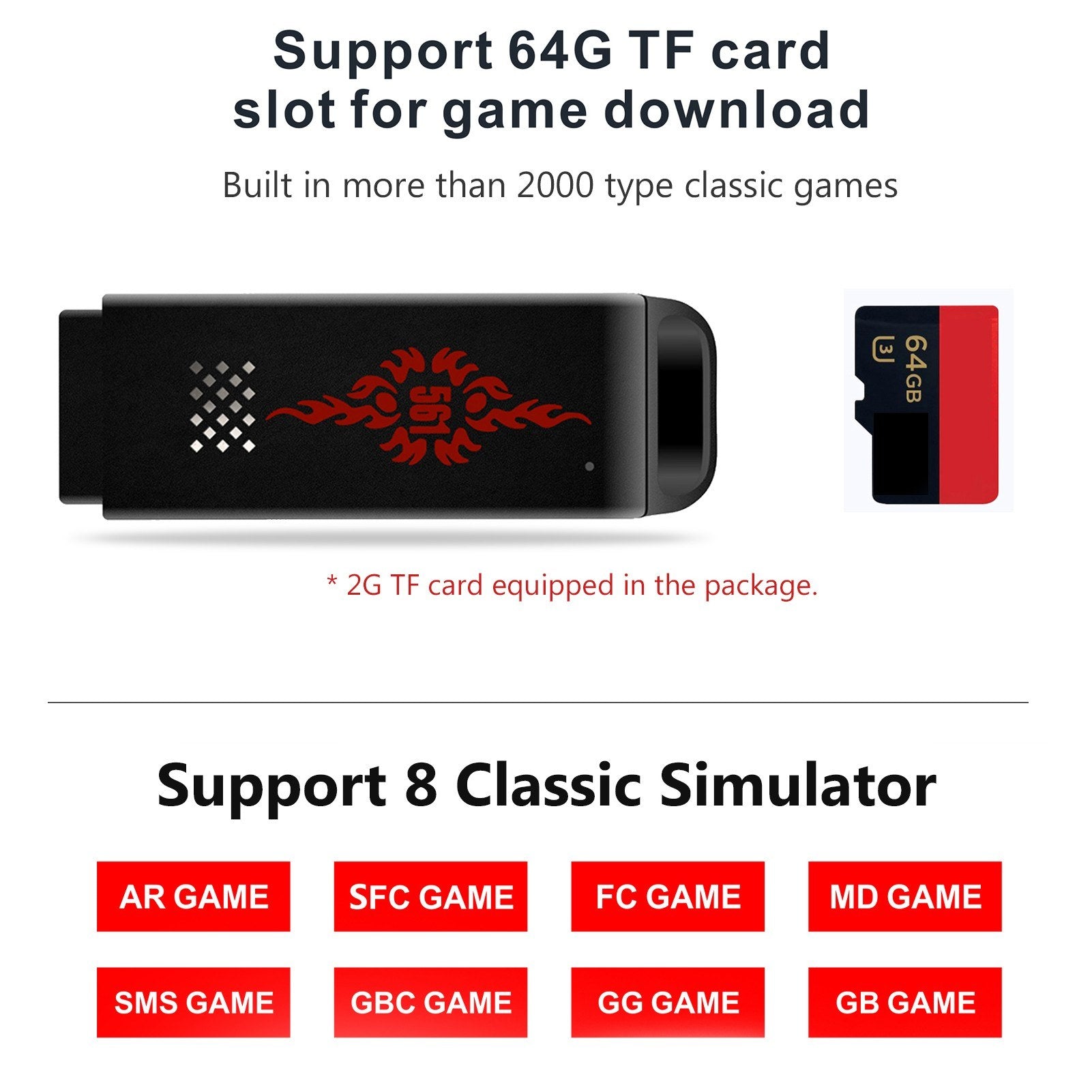 16Bit Game Console 2.4GHz Wireless Game Controller Retro Double-Pack Controller Gamepad Joystick Full Speed 70 Frames Gift for Kids Adults Boys Girls