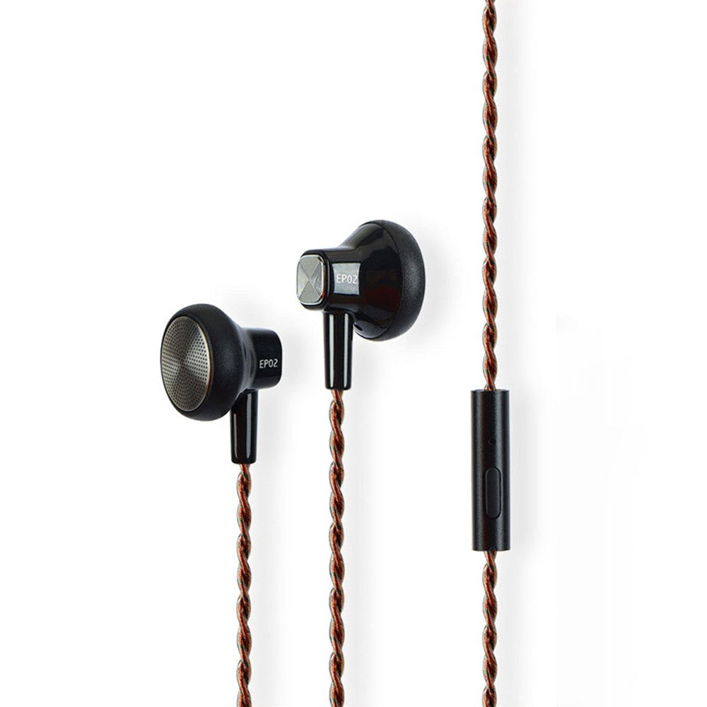 JCALLY EP02 3.5mm Wired Headphone with Microphone Dynamic Earbuds Music Earphone Headset
