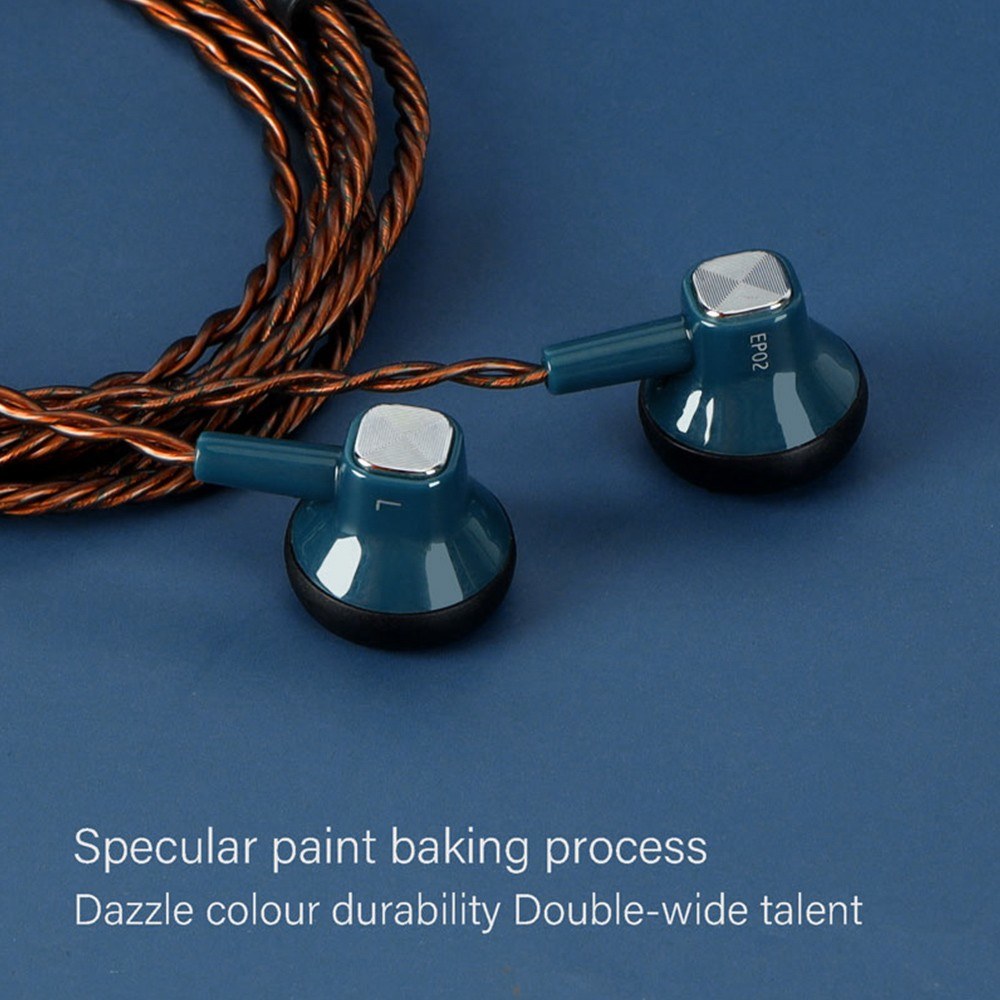 JCALLY EP02 3.5mm Wired Headphone with Microphone Dynamic Earbuds Music Earphone Headset